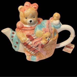 Cardinal Teddy Teapot Collection Sewing Bee